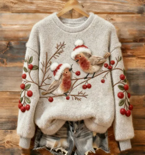 Womens Adorable Christmas Flannel Hoodie With Long Sleeves Xynakl05 L - Shop at LoveMi