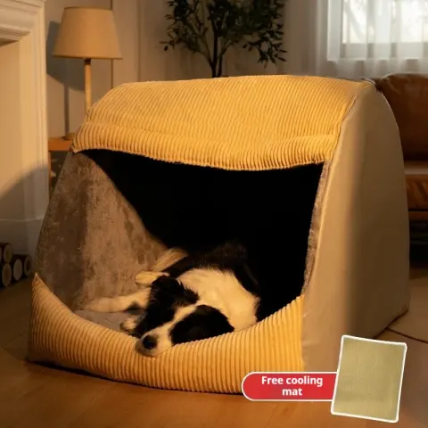 All-season Detachable and Washable Indoor Dog House