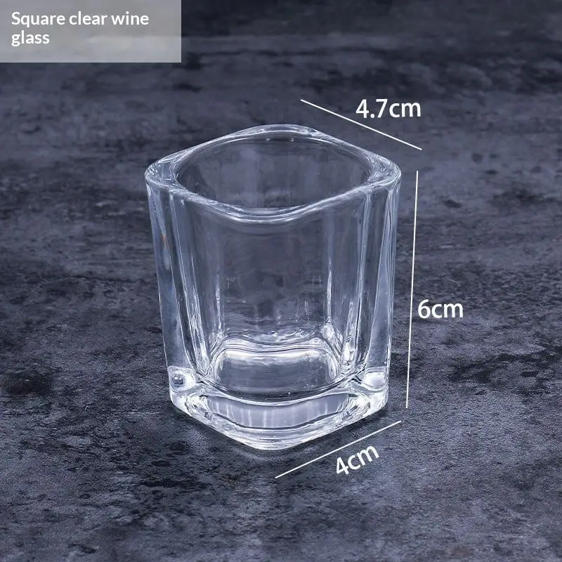 Sake Cup Set Square Wooden