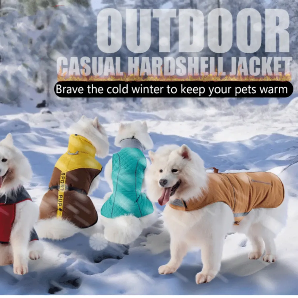 Water- and Wind-Resistant Velcro Jacket for Medium to Large