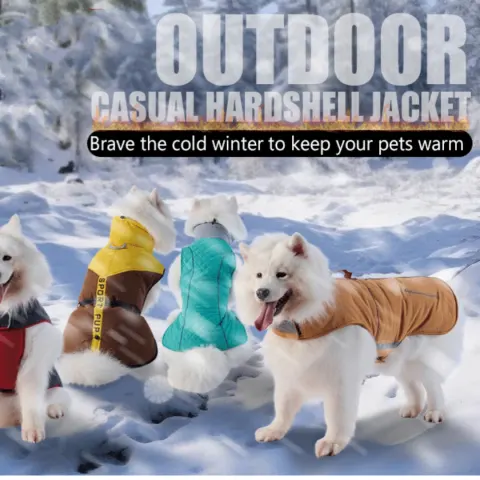 Water- and Wind-Resistant Velcro Jacket for Medium to Large
