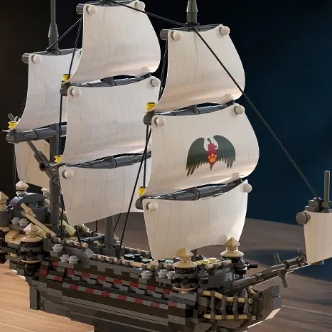 Pirate Ship Model Building Block Toy