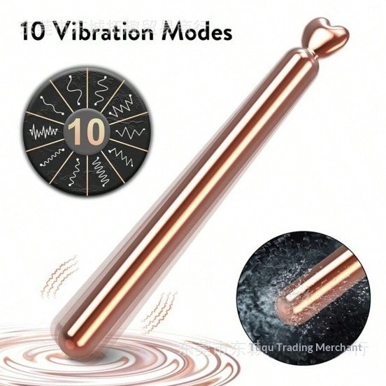 Womens Rose Gold Vibrating Massage Pen