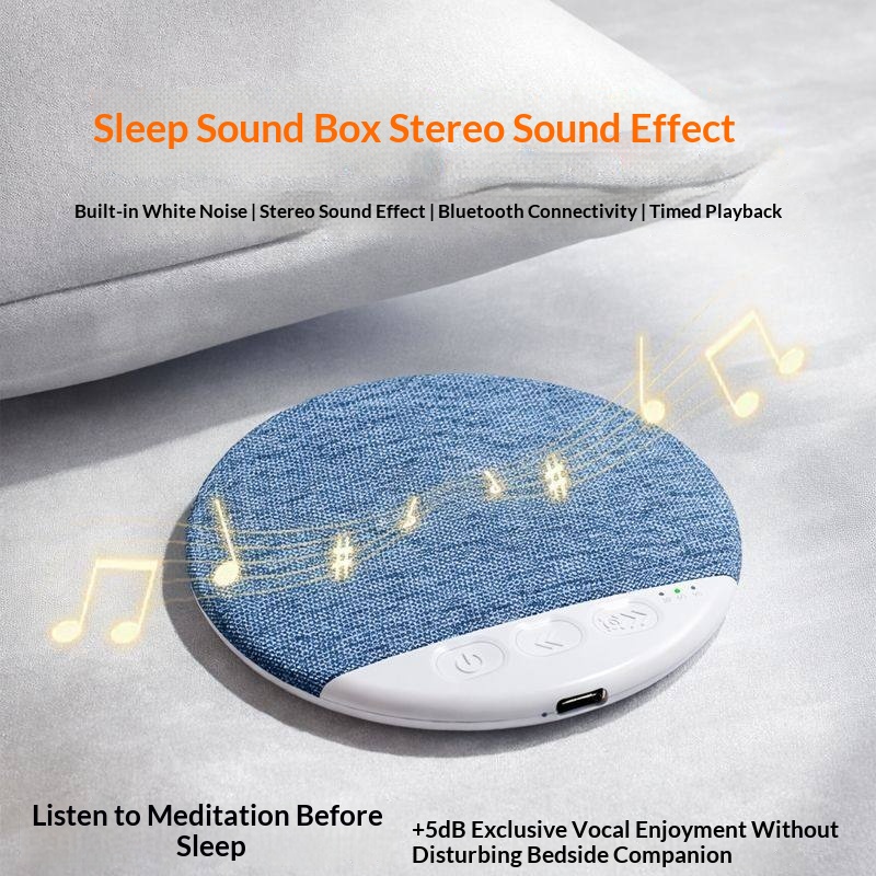 Ultra-Thin White Noise Bluetooth Speaker for Pillow - Wireless Sleep Aid Device with Soothing Sounds for Bedtime Relaxation — foto 5
