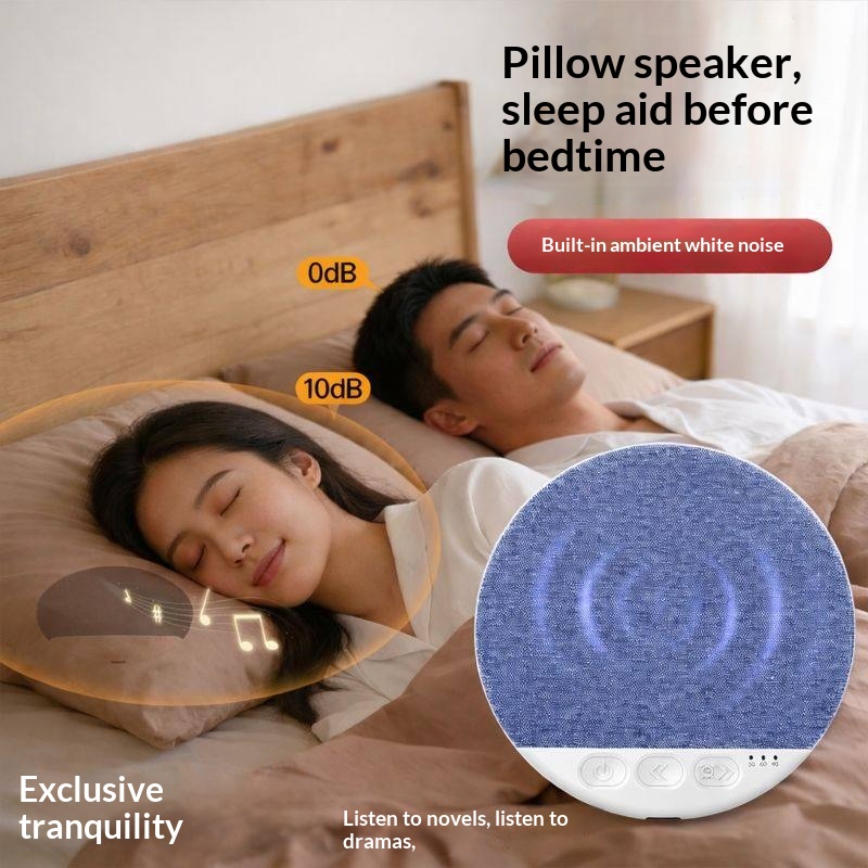 Ultra-Thin White Noise Bluetooth Speaker for Pillow - Wireless Sleep Aid Device with Soothing Sounds for Bedtime Relaxation — foto 3