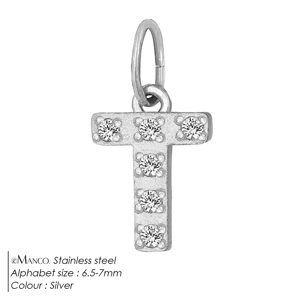 Diamond-encrusted Stainless Steel Jewelry Accessories Pendant