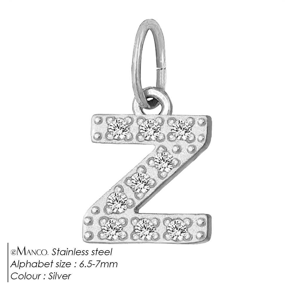 Diamond-encrusted Stainless Steel Jewelry Accessories Pendant