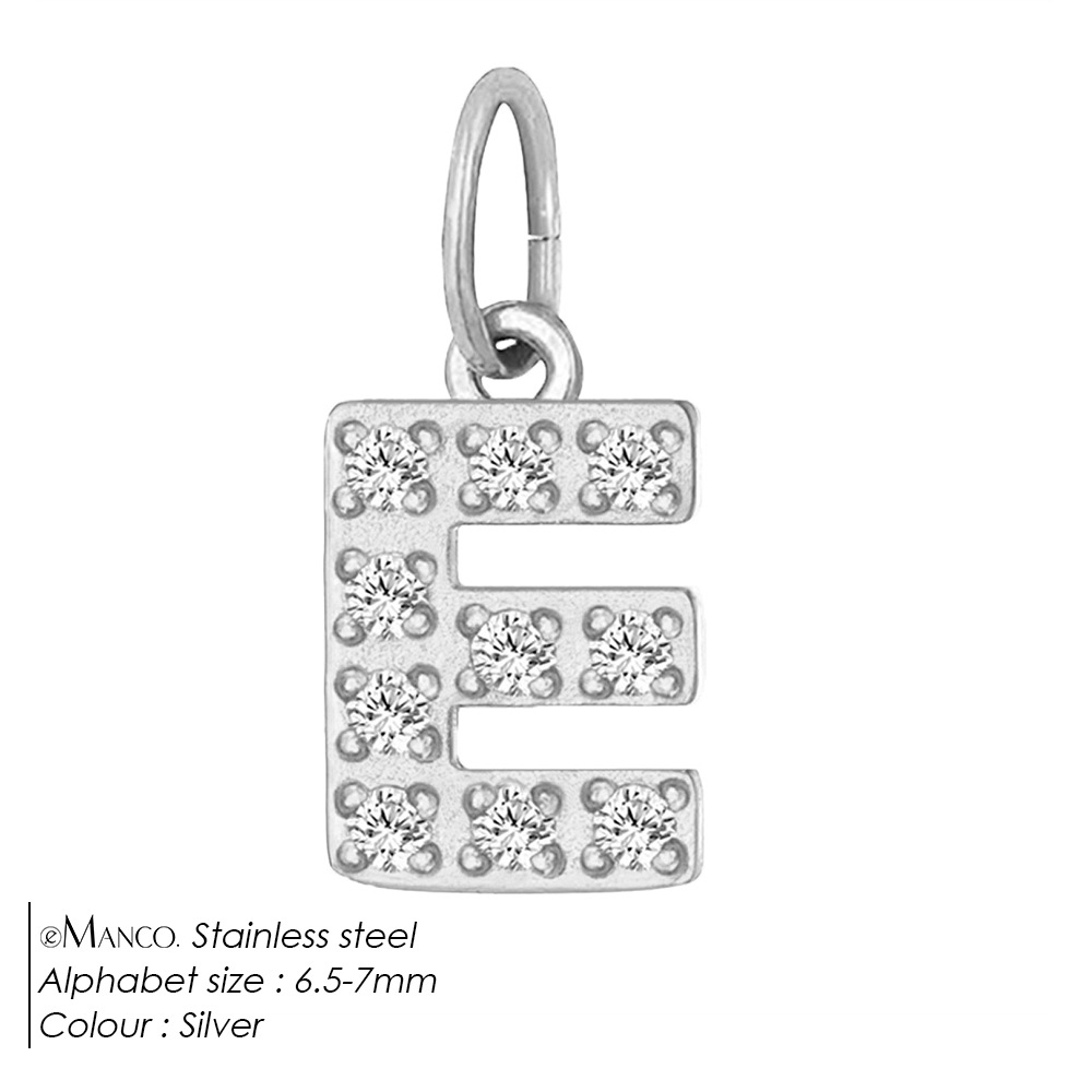 Diamond-encrusted Stainless Steel Jewelry Accessories Pendant