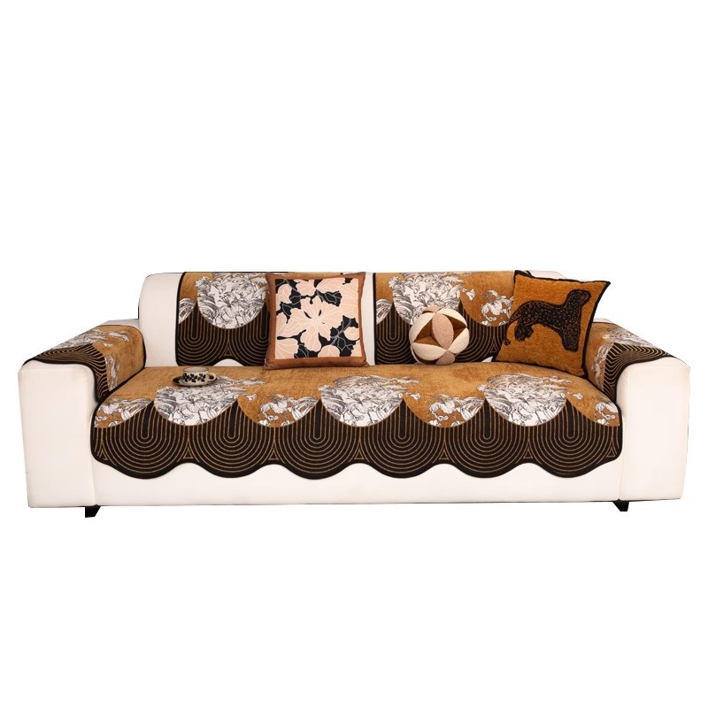 Light-luxury, High-end Chenille Sofa Cushionperfect For All Four Seasons