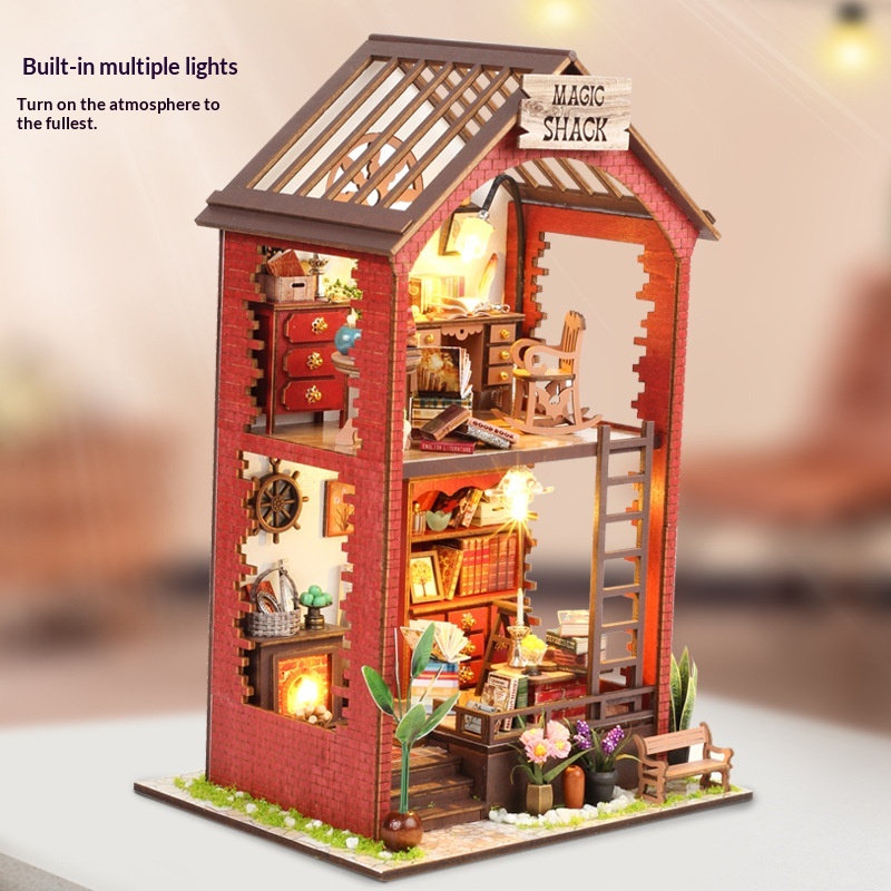 DIY Wooden Assembly Bookend Ornament For Your Little Cottage