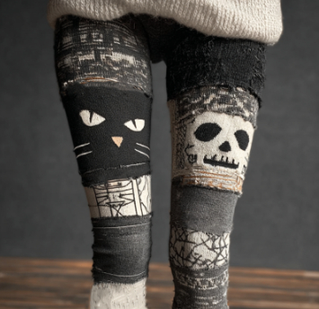 Womens Retro Printed Athletic Yoga Pants