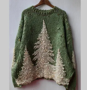 Womens Printed Crew neck Sweatshirt Top Xq9716Gn S - Shop at LoveMi