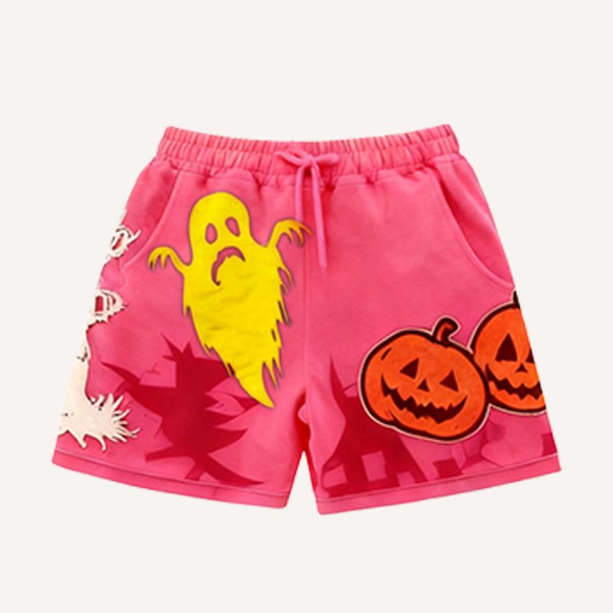 Mens Printed Sweatpants Casual Shorts