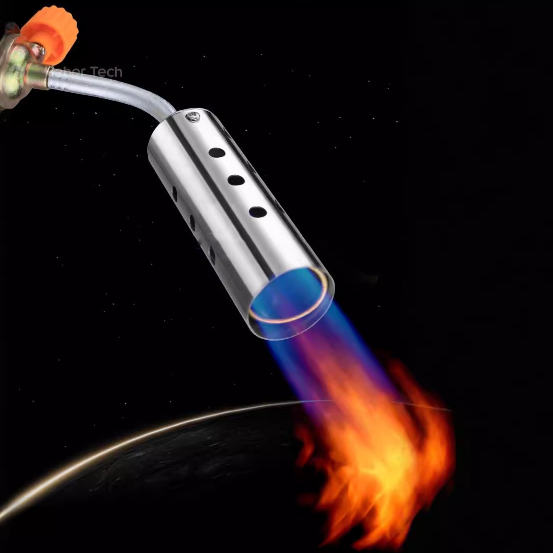 Inverted Gun Nozzle For Burning Pig Hair Cartridge-type Flamethrower Nozzle