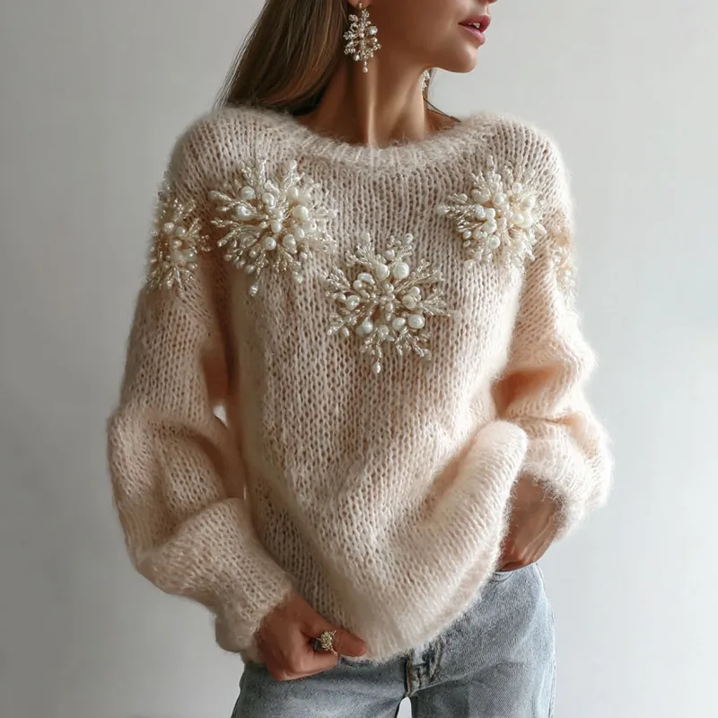 3D Digital Printed Women's Crew Neck Loose Sweatshirt - Gwy1258-3Xl