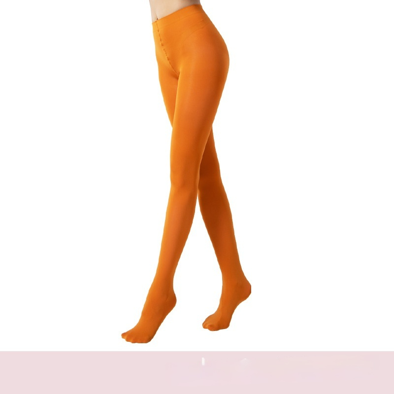 Anti-laddering Velvet 70D Navy Bright Pink And Burgundy Thin Base Tights For Fall