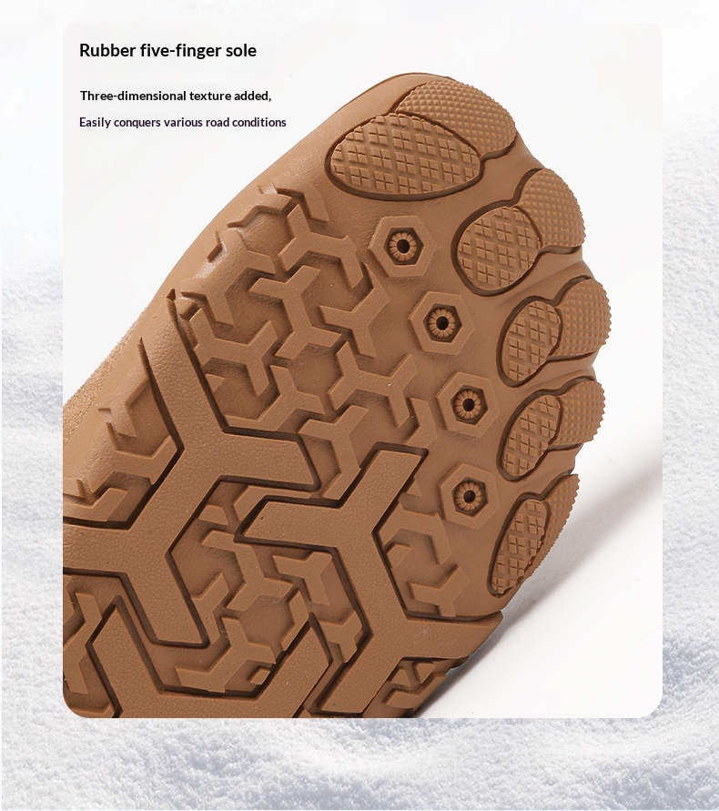 Unisex Warm Fleece-Lined Snow Boots – Anti-Slip Winter Boots for Men & Women