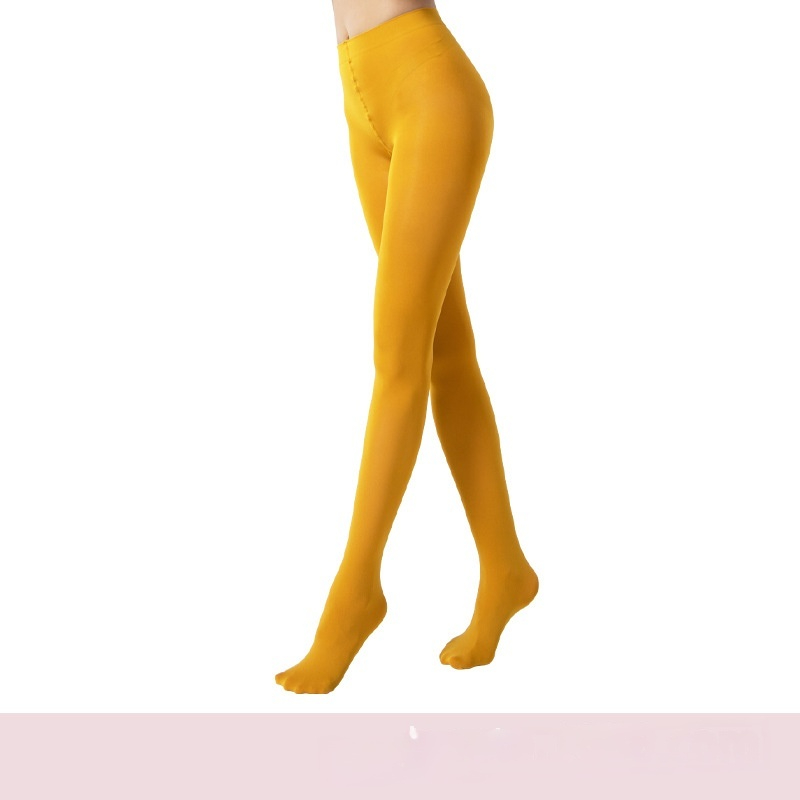 Anti-laddering Velvet 70D Navy Bright Pink And Burgundy Thin Base Tights For Fall