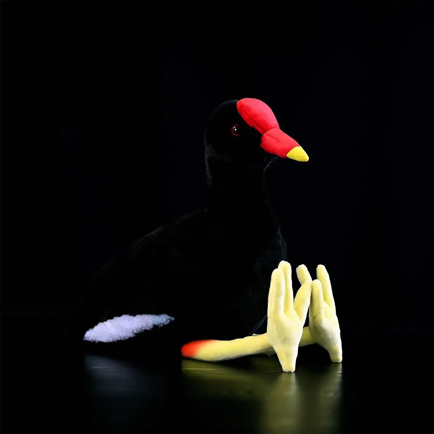 Black Water Chicken Plush Toy Red Bone