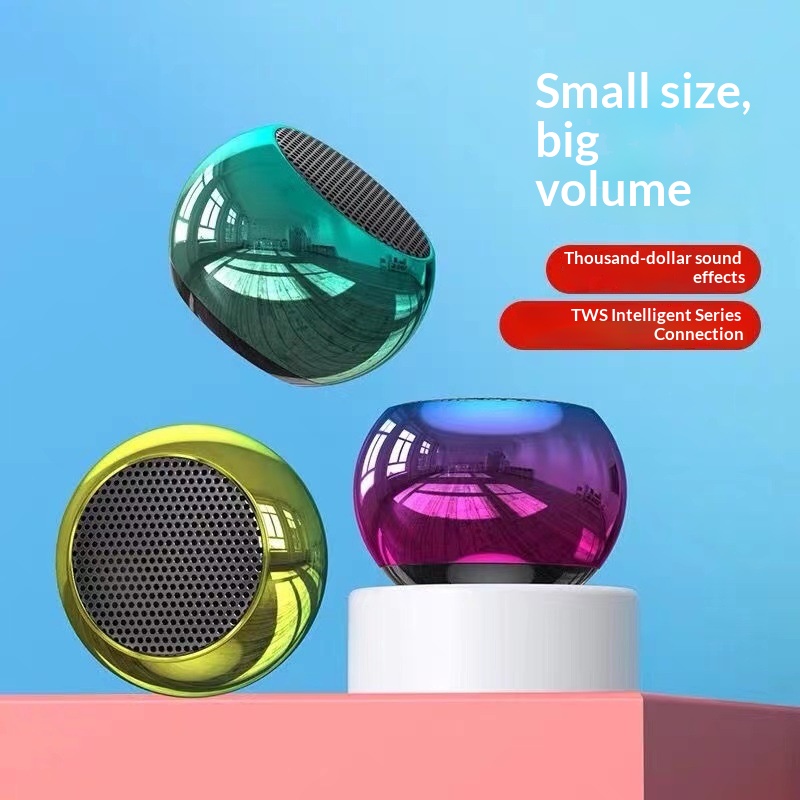 Parlante Bluetooth Portátil Mini de Acero con Sonido Potente - imagen 1