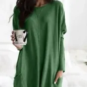 Womens Casual Loose Top With SpringSummer Floral Print From Europe And The US Green - Shop at LoveMi
