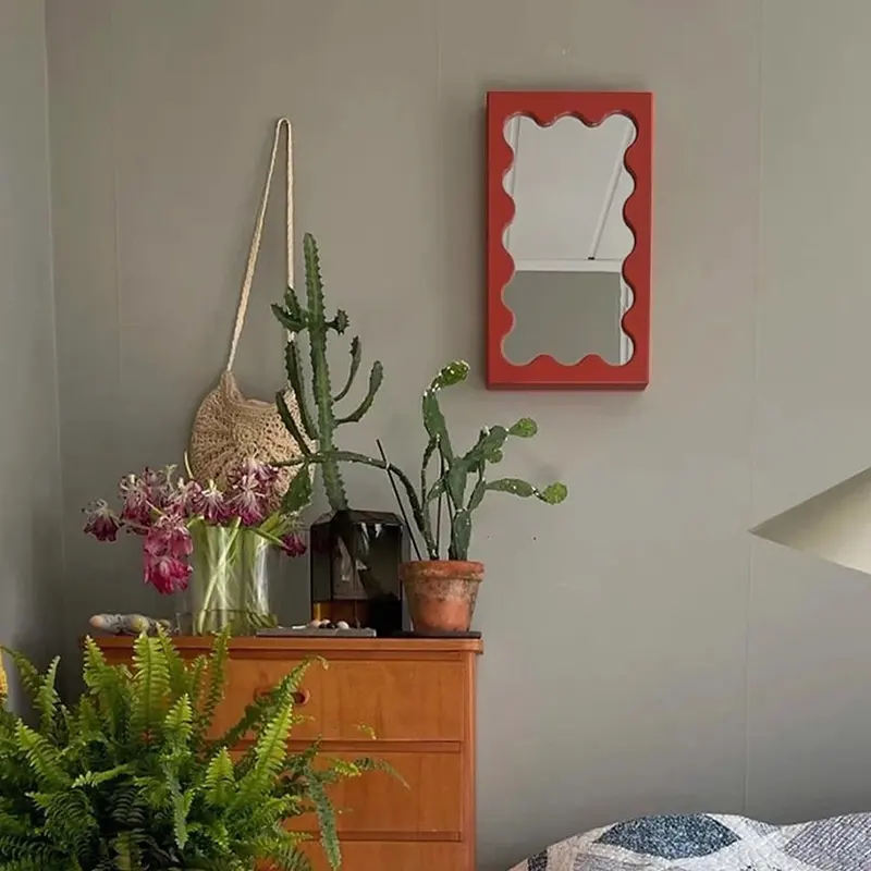New Square Wave Pattern Vanity Mirror Wall