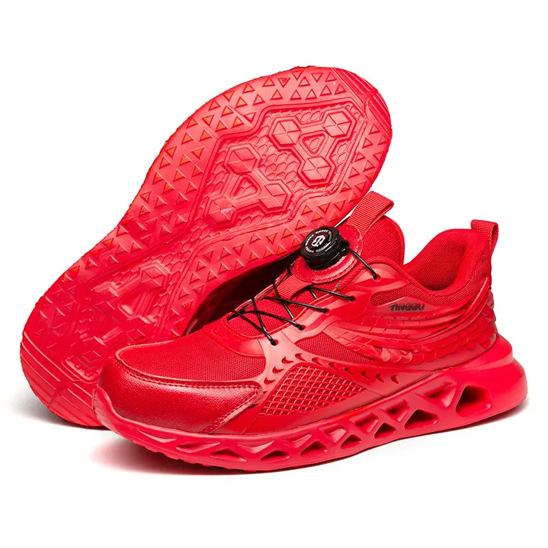 Mens Impact-resistant Puncture-proof Breathable Deodorizing Work Shoes