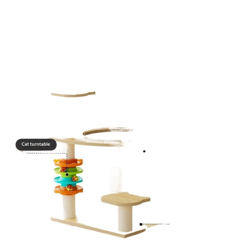 Cat Tree Space Capsule Villa Toy