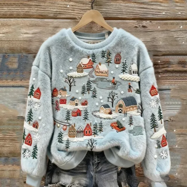 3D Digital Print Flannel Slim Fit Crew Neck Sweatshirt Ylwyyanqnb3Nst49L 2Xs - Shop at LoveMi