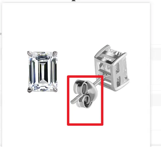Female Minimalist S925 Pure Silver Moissanite Earrings