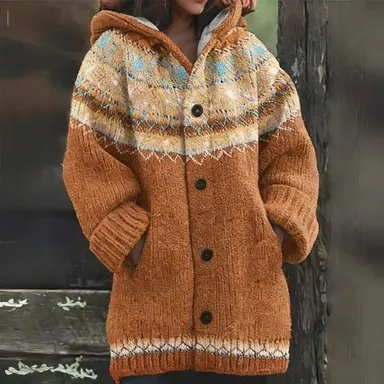 Halloween Animal 3D-Printed Casual Hooded Cardigan Top