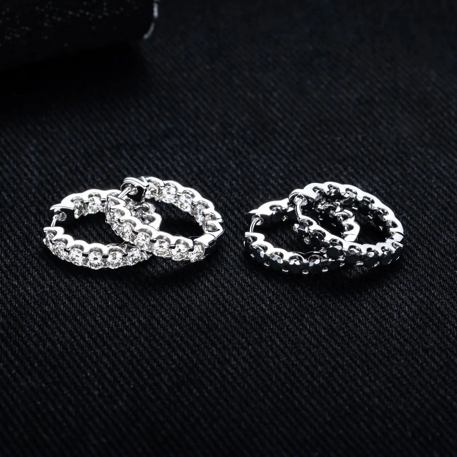 S925 Silver Full Set Moissanite Earrings Fashionable Design