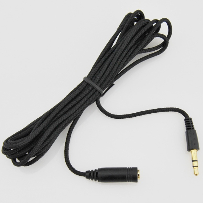 Black Gold-plated 3-meter Audio Extension Cable For Computers
