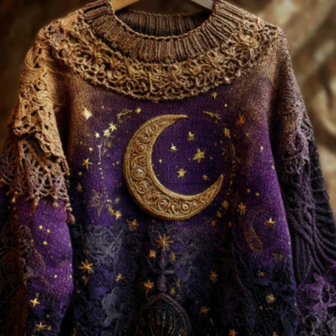 Womens Crew-neck Loose-fit Sweater With A Soft Body-hugging Feel