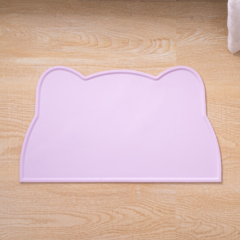 Silicone Mat In A Cat Head Shapeeasy To Clean Spill Proof And Waterproof