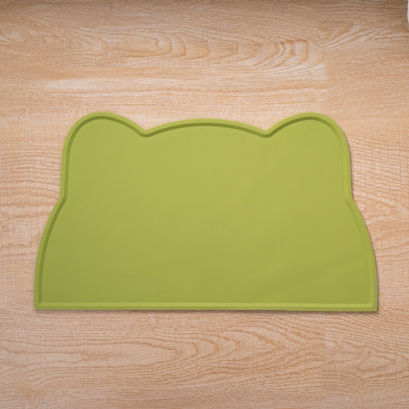 Silicone Mat In A Cat Head Shapeeasy To Clean Spill Proof And Waterproof