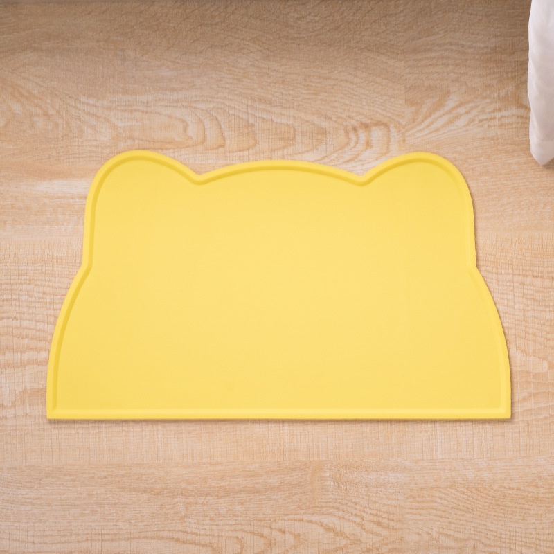 Silicone Mat In A Cat Head Shapeeasy To Clean Spill Proof And Waterproof