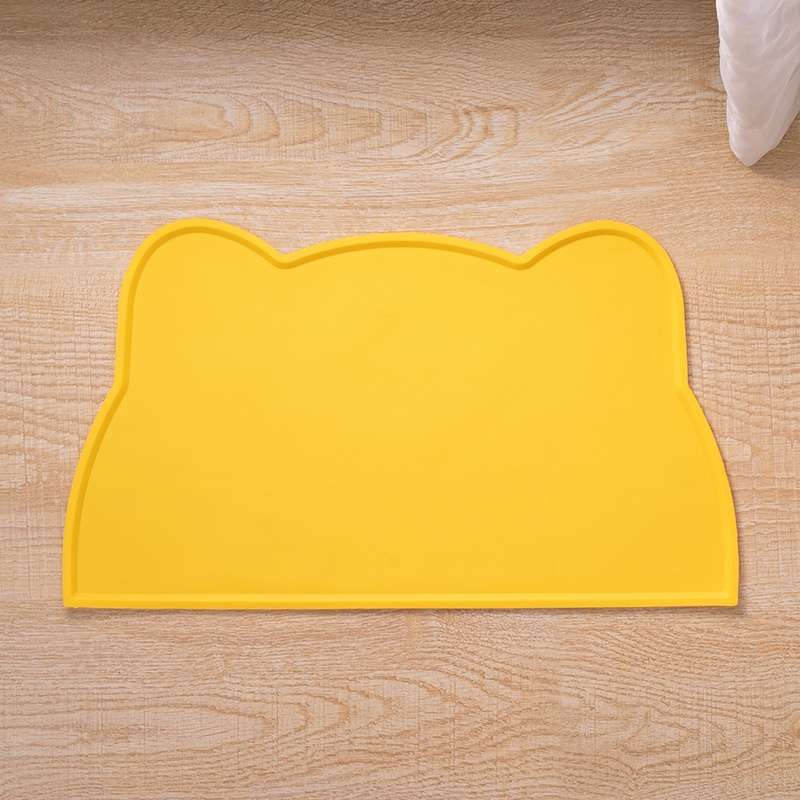 Silicone Mat In A Cat Head Shapeeasy To Clean Spill Proof And Waterproof