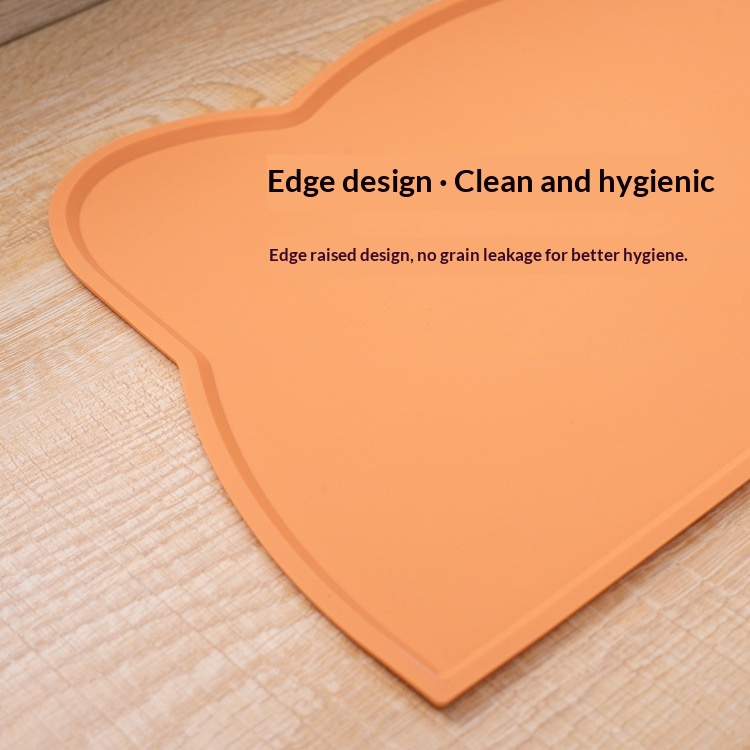 Silicone Mat In A Cat Head Shapeeasy To Clean Spill Proof And Waterproof
