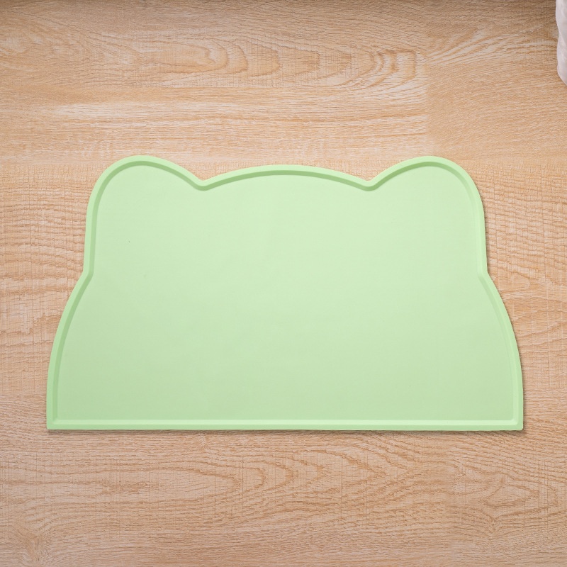 Silicone Mat In A Cat Head Shapeeasy To Clean Spill Proof And Waterproof