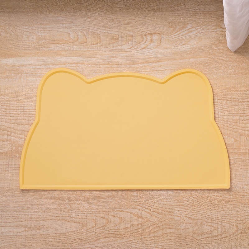Silicone Mat In A Cat Head Shapeeasy To Clean Spill Proof And Waterproof
