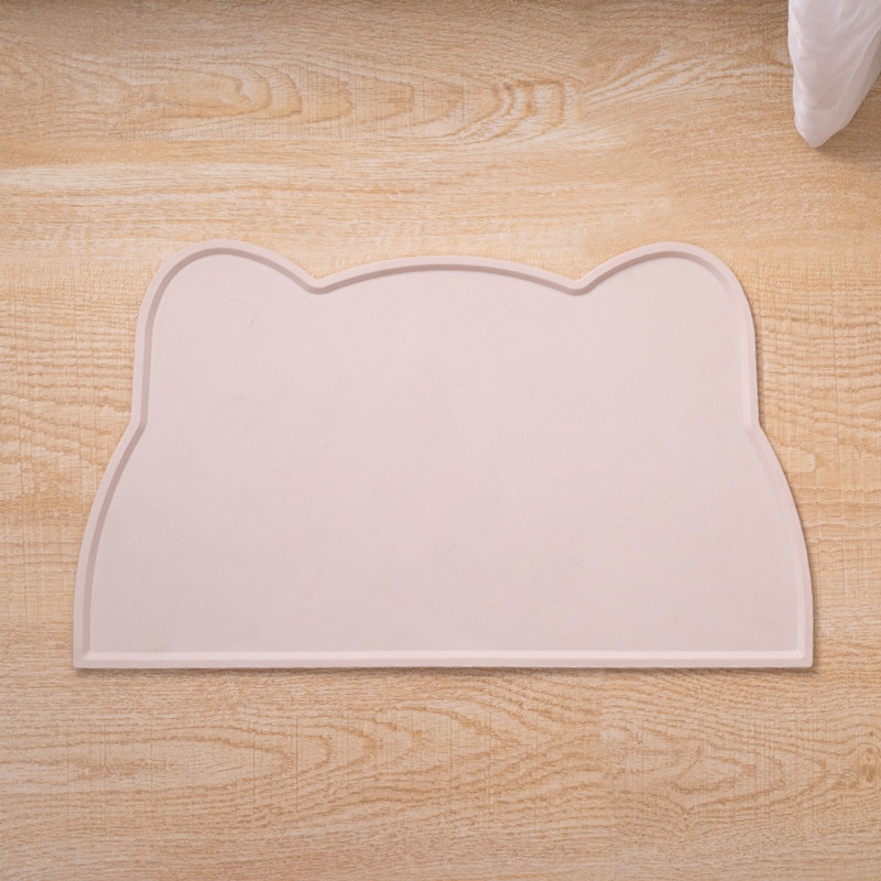 Silicone Mat In A Cat Head Shapeeasy To Clean Spill Proof And Waterproof