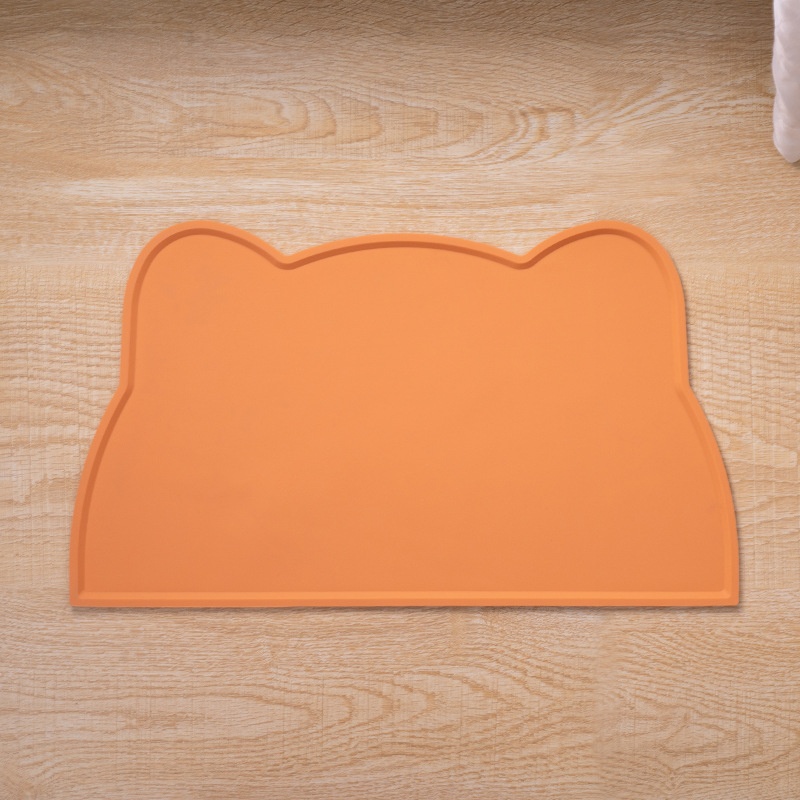 Silicone Mat In A Cat Head Shapeeasy To Clean Spill Proof And Waterproof