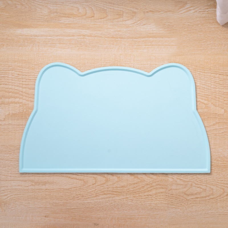 Silicone Mat In A Cat Head Shapeeasy To Clean Spill Proof And Waterproof