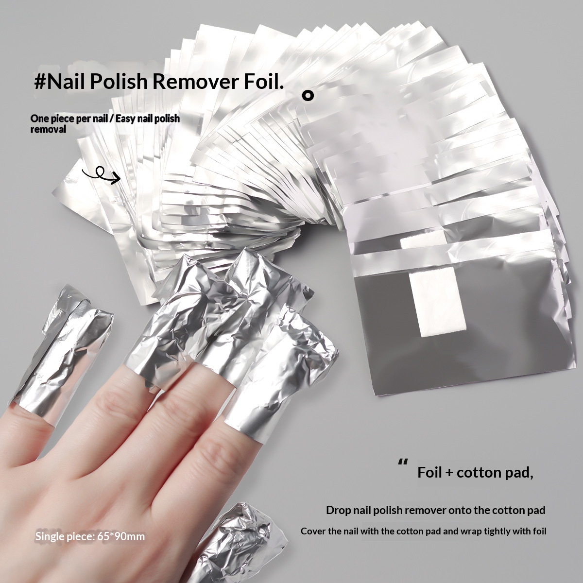 Nail Polish Remover Foil For Removing Gel Or Acrylic Nails