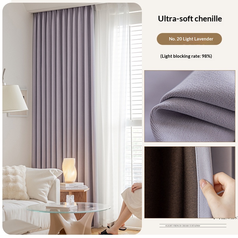 Milky-tea-colored Fully Blackout Nylon Curtains For A High-end Look In The Bedroom