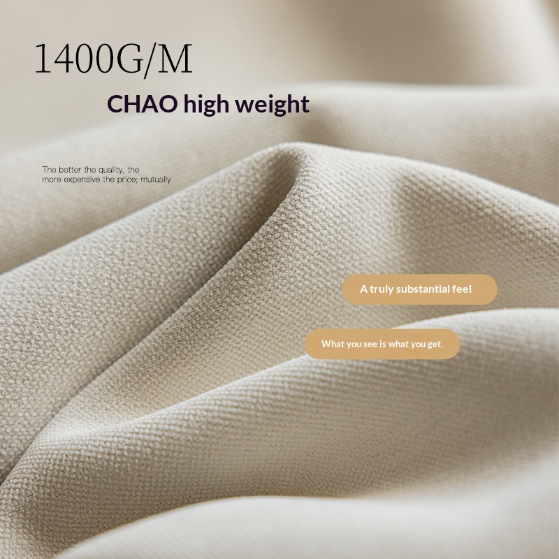 Milky-tea-colored Fully Blackout Nylon Curtains For A High-end Look In The Bedroom