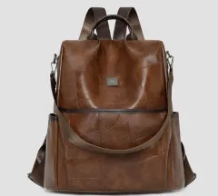 Western-style Stylish Multifunctional Casual And Minimalist Backpack - Brown - View 1