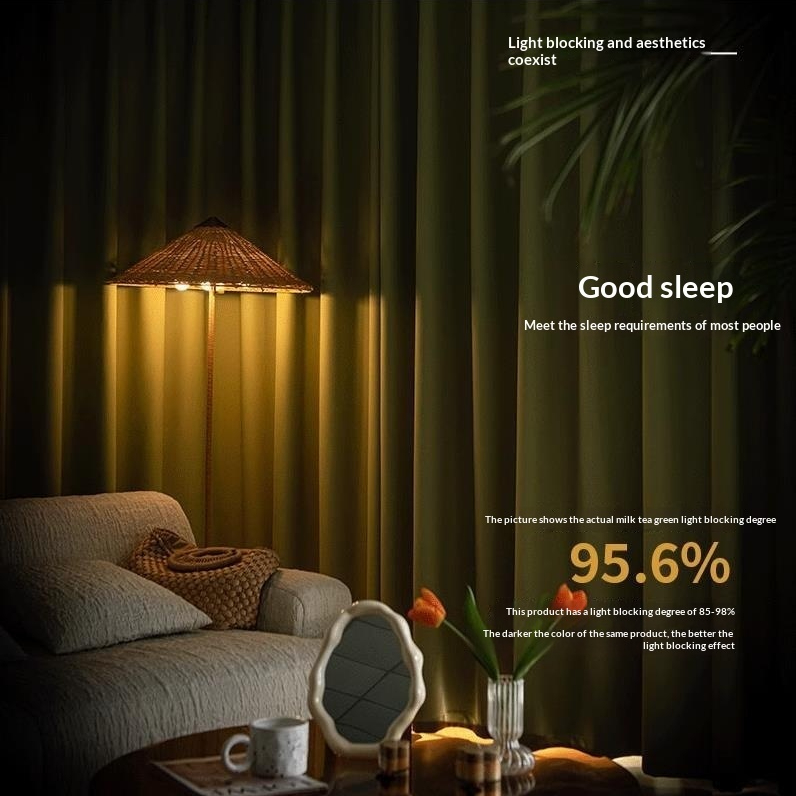 Mira Cotton Dots Cotton Curtains For The BedroomBlackout Curtains