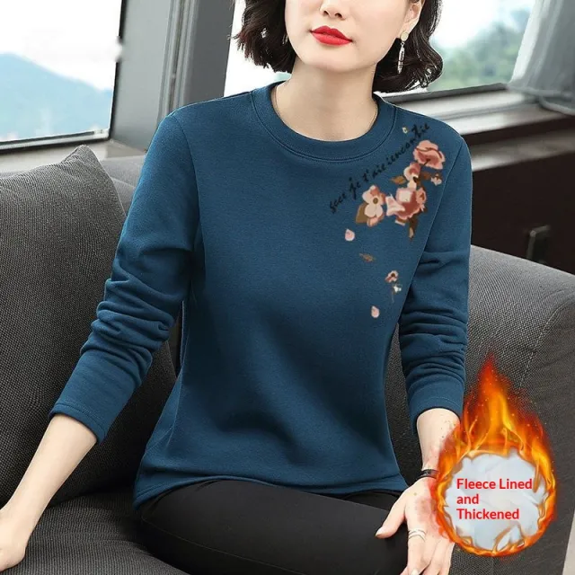 Womens Fashion Plus Size Slim Fit Long Sleeve Sweater Blue - Shop at LoveMi